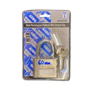 60mm RECTANGULAR STEEL PADLOCK (566)